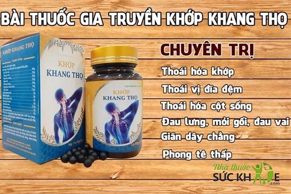 Viên uống hỗ trợ giảm đau xương khớp do thoái hóa, viêm khớp