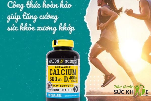 Không cần kiêng khem khắt khe khi dùng Mason Natural Calcium 600mg + D3