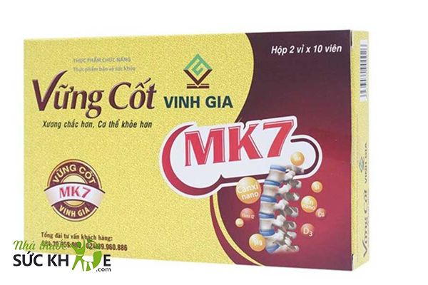 Thành phần Mk7 giúp đưa canxi đến vị trí thiếu hụt trong xương