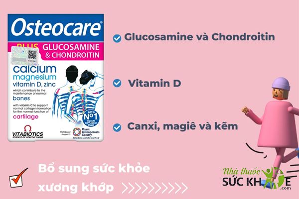 Viên uống Osteocare Plus Glucosamine and Chondroitin của Anh