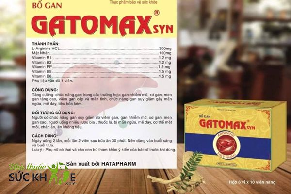 Thành phần có trong viên uống bổ gan Gatomax Syn