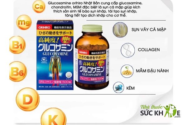 Thành phần trong Glucosamine Hyaluronic Acid Orihiro 
