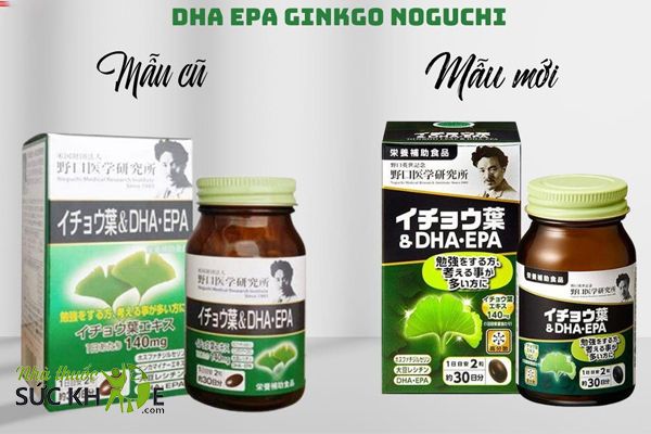 Thay đổi mẫu mã bao bì DHA - EPA Noguchi