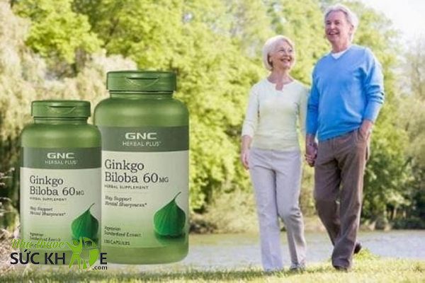 Viên uống GNC Herbal Plus Ginkgo Biloba 60mg dùng cho người trên 18 tuổi