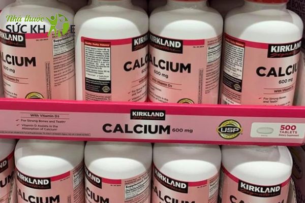 Viên uống bổ sung canxi Kirkland Calcium +D3 là canxi hữu cơ
