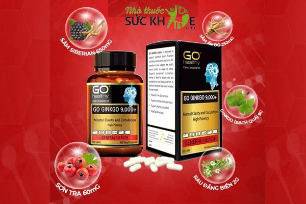 Thành phần có trong viên uống Go Ginkgo 9000+