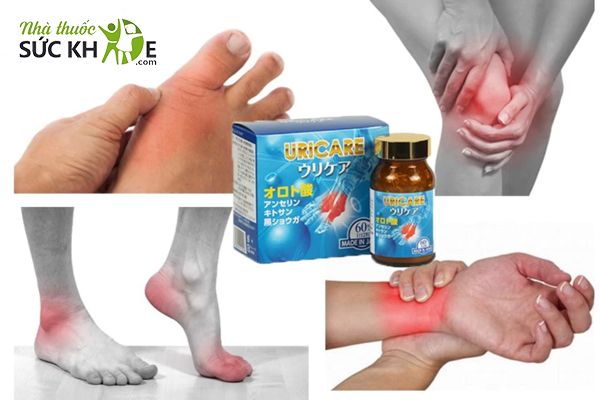 Viên uống hỗ trợ cải thiện gút Uricare JpanWell của Nhật Bản 