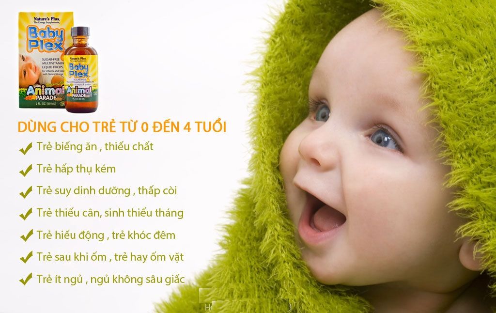 Vitamin tổng hợp Baby Plex dạng nước 60ml cho trẻ