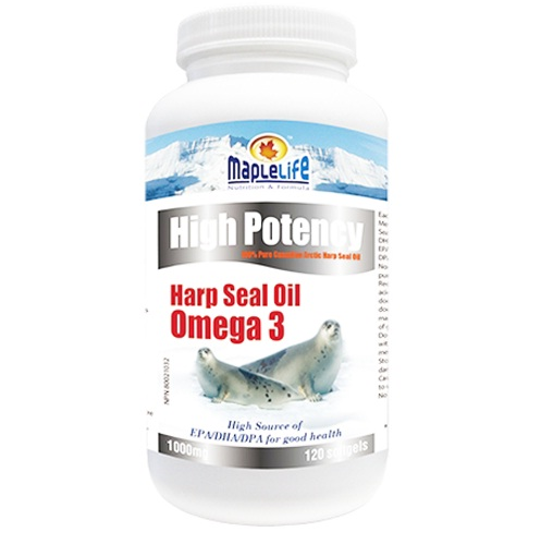 Tinh dầu hải cẩu MapleLife Harp Seal Oil Omega 3 hộp 120 viên