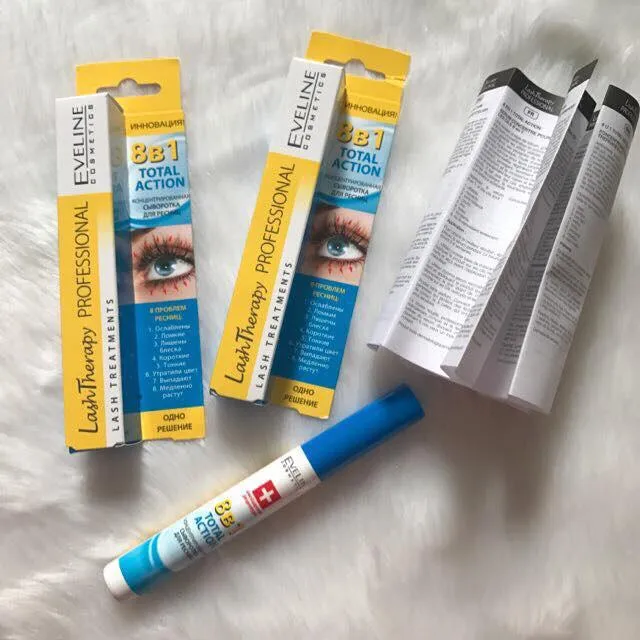 Serum hỗ trợ dưỡng dài mi Eveline 8 in 1 Total Action