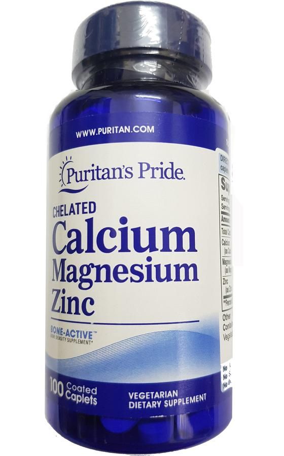 Puritan’s Pride Calcium Magnesium Zinc 100 viên