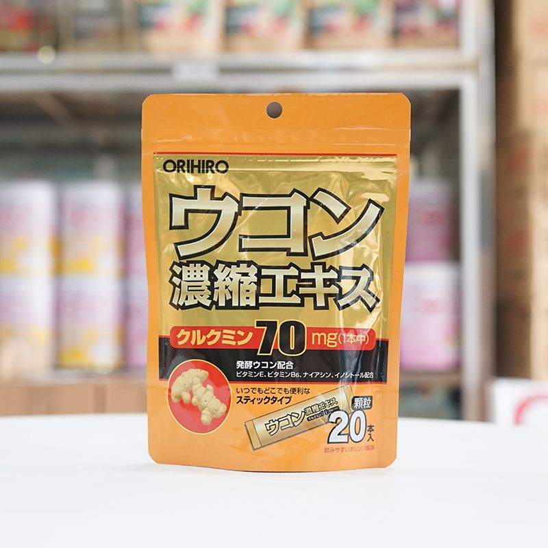 Tinh nghệ hỗ trợ giải rượu Orihiro của Nhật túi 20 gói