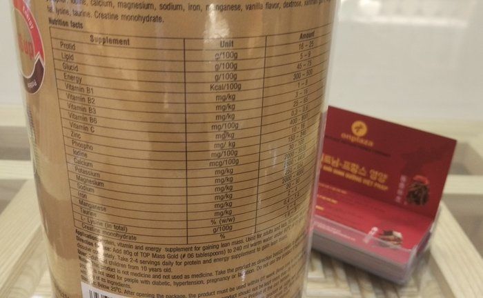 Sữa Top Mass Gold Hộp 800g Chính Hãng