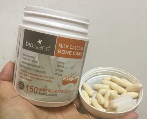 Viên uống Bio Island Milk Calcium Bone Care bổ sung canxi