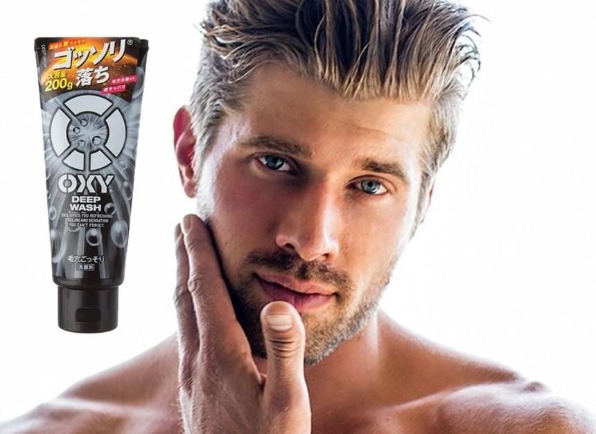 Sữa rửa mặt cho nam Oxy Deep Wash của Nhật