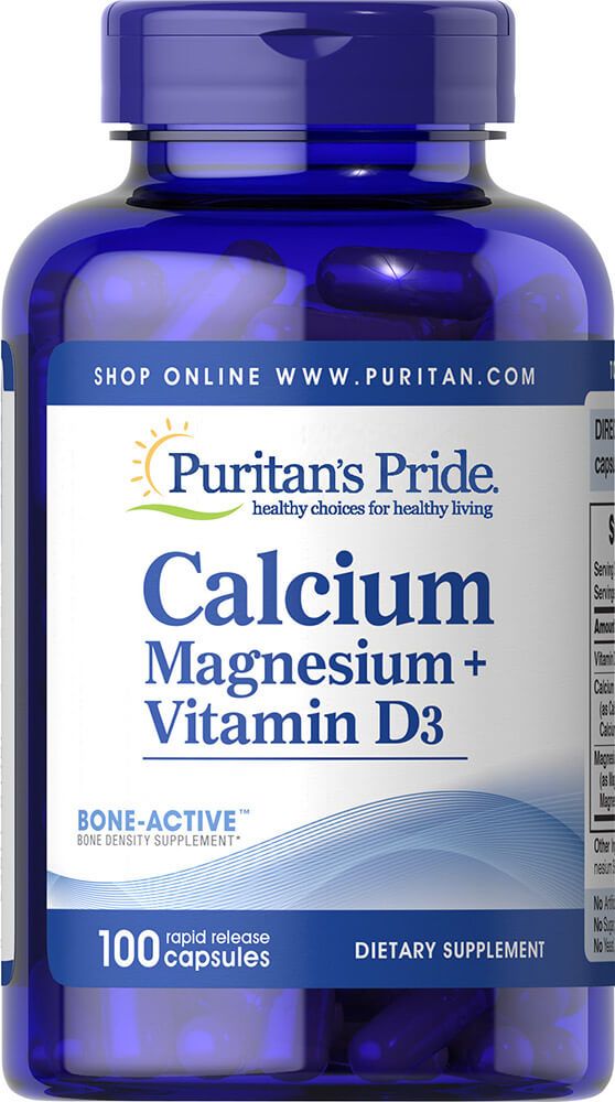 Viên uống Puritan's Pride Calcium Magnesium Vitamin D3
