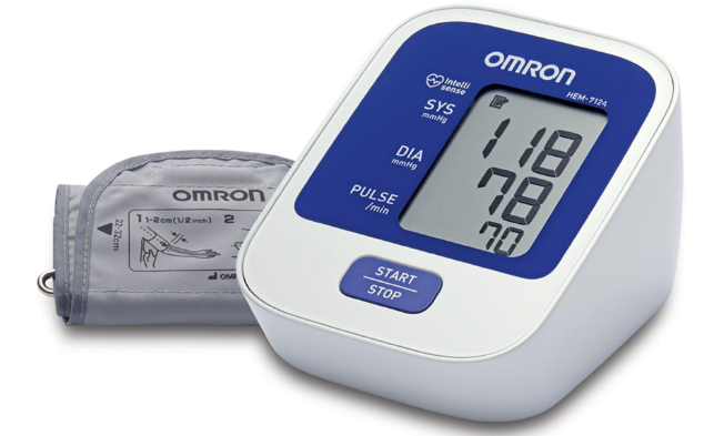 Máy đo huyết áp bắp tay tự động Omron HEM-7124 Nhật Bản
