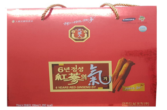 Nước hồng sâm 6 năm Korean Red Ginseng Giryockbo hộp 30 gói