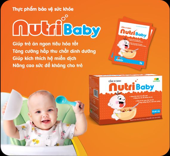 Cốm vi sinh tăng sức đề kháng cho bé Nutribaby của Pháp