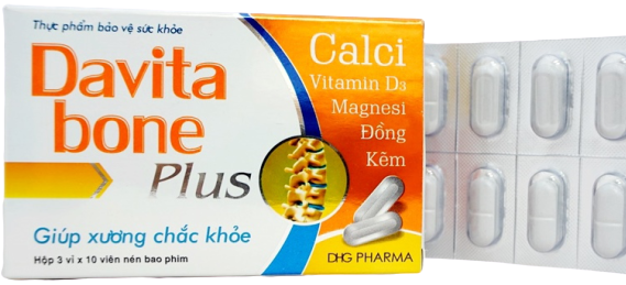 Viên hỗ trợ xương khớp Davita bone Plus