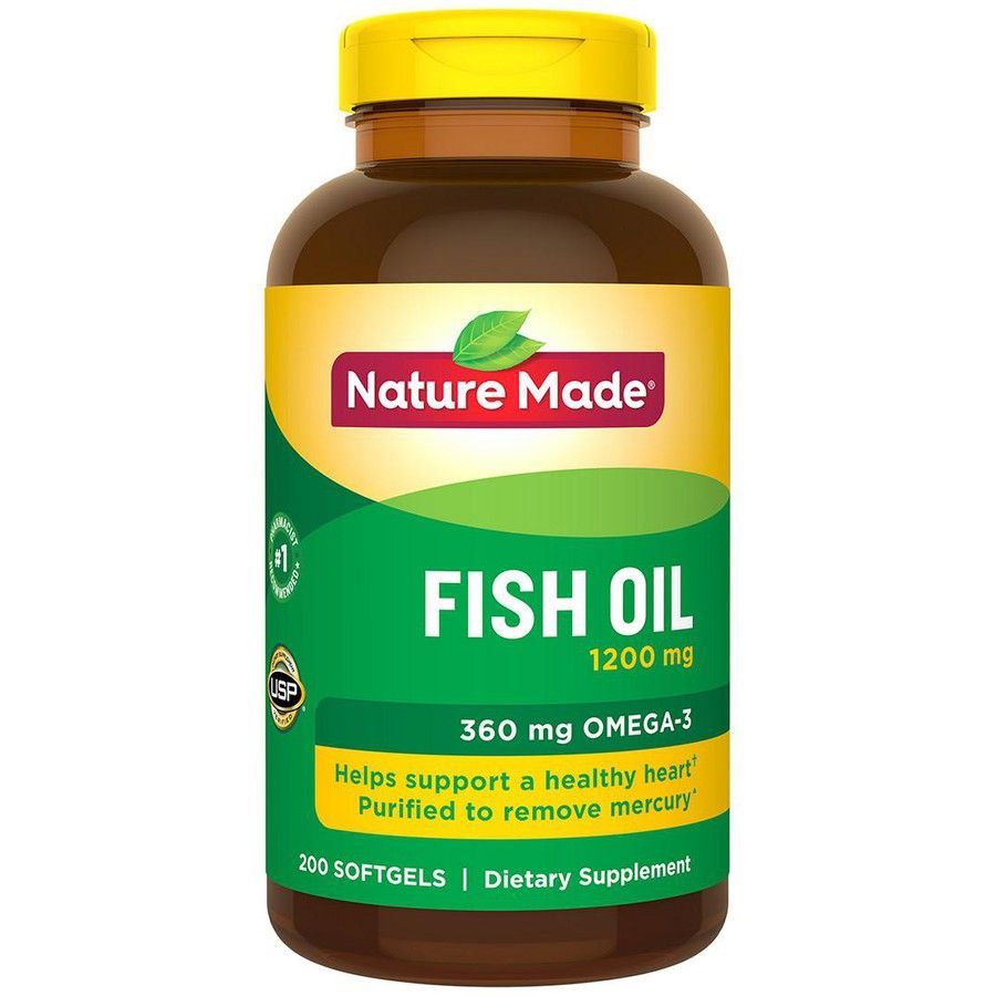 Dầu cá Nature Made Fish Oil Omega 3 1200mg hộp 200 viên