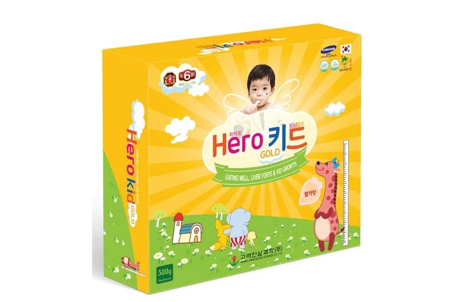 Siro Hỗ Trợ Cải Thiện Biếng Ăn  Hero Kid Gold Cho Trẻ Từ 1 Tuổi