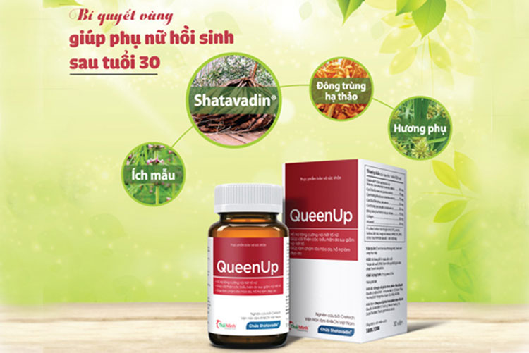 QueenUp - hỗ trợ tăng cường nội tiết tố cho nữ