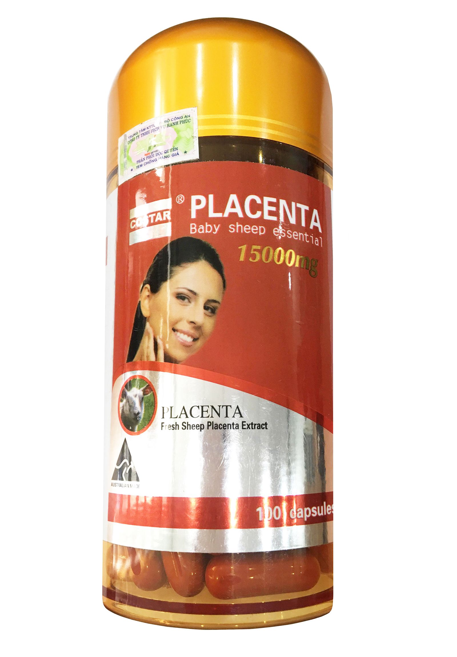 Viên uống nhau thai cừu Costar chính hãng của Úc lọ 100 viên