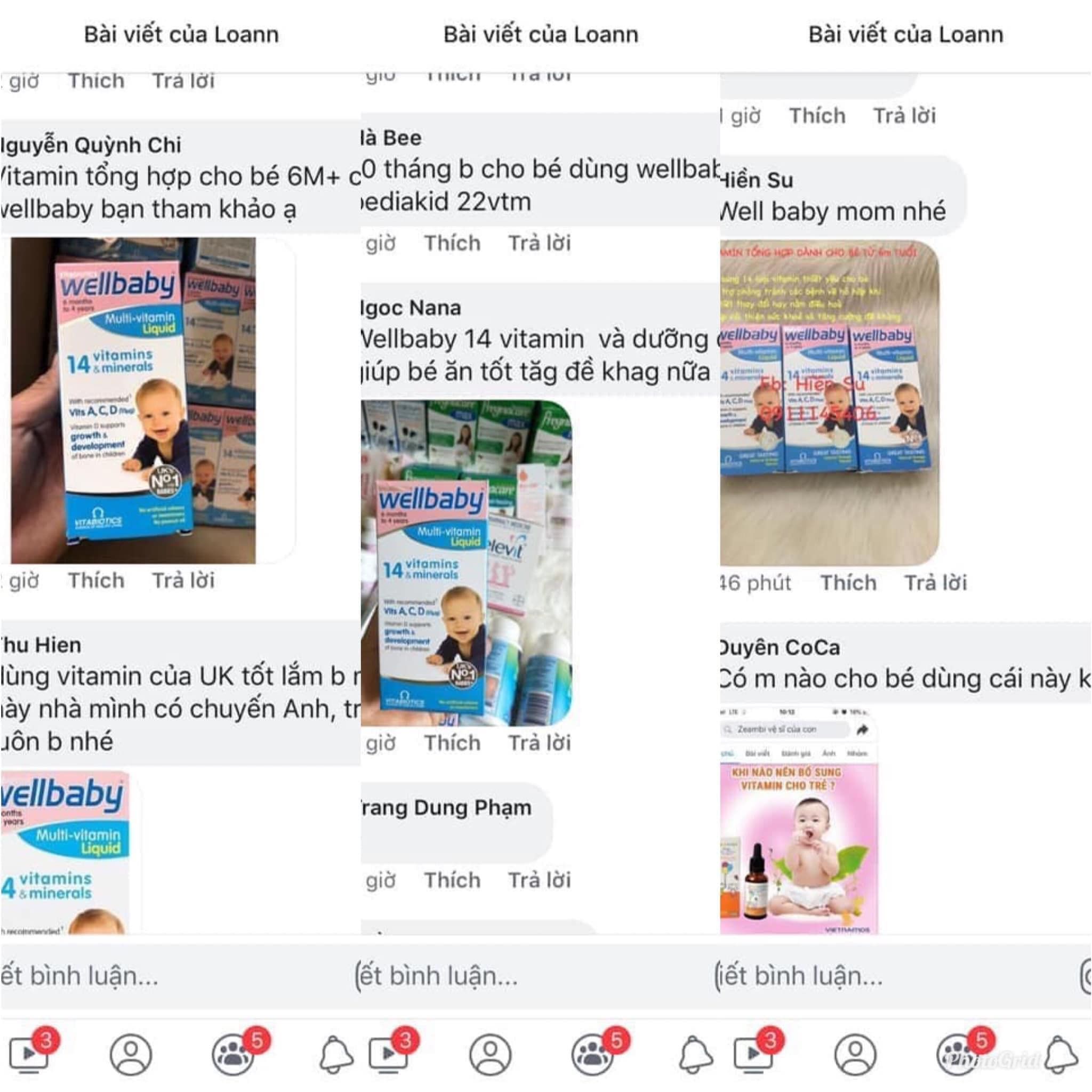 Wellbaby - Multi Vitamin Liquid 150ml của Anh