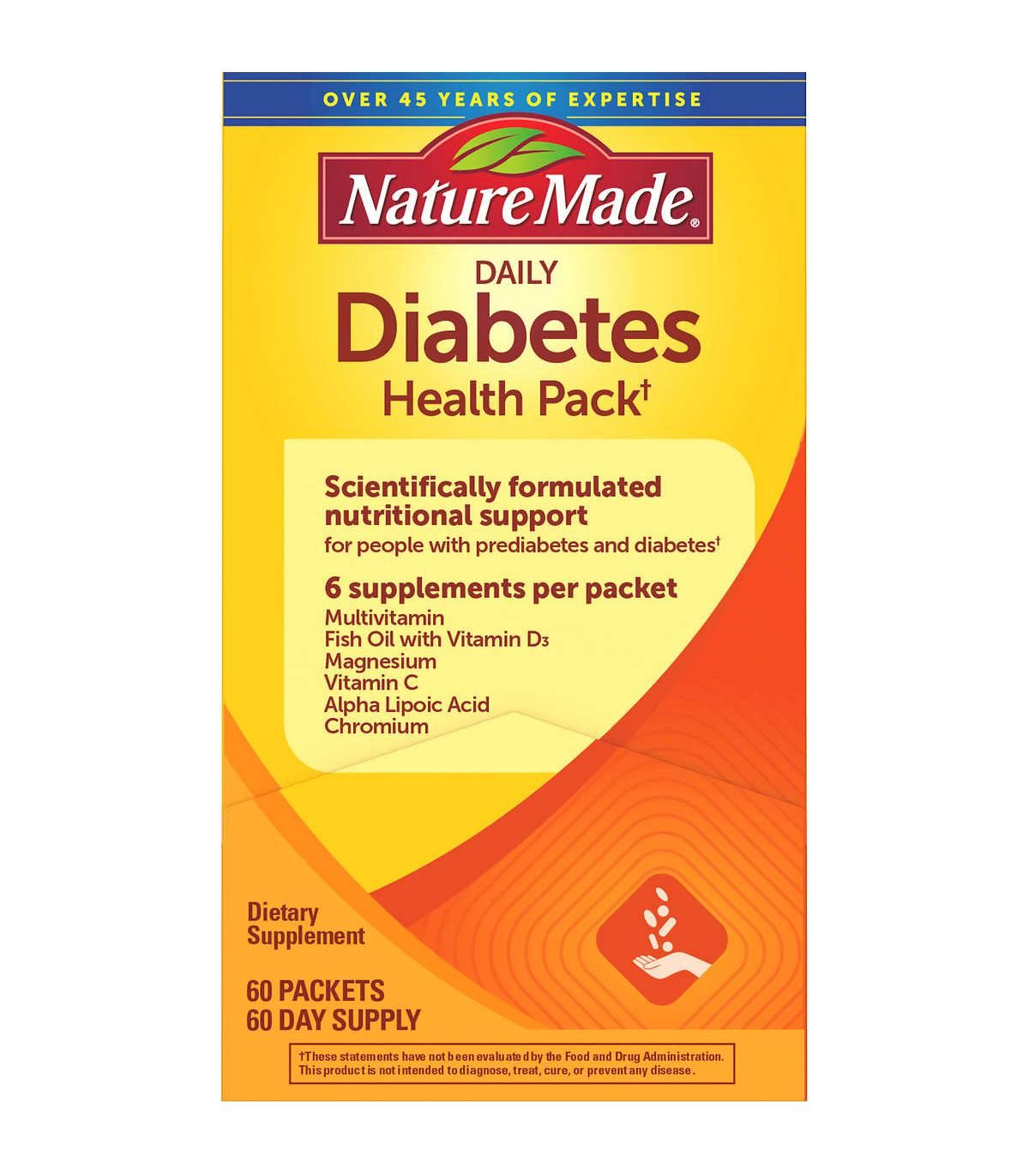 Viên uống Nature Made Diabetes Health Pack chính hãng của Mỹ