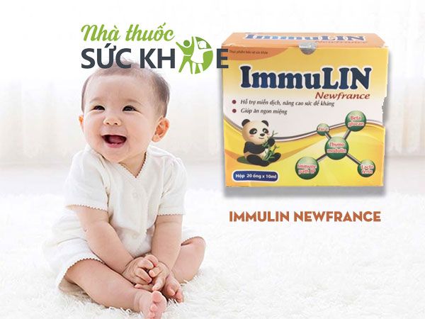 ImmuLin Newfrance hỗ trợ tăng cường sức đề kháng hộp 20 ống