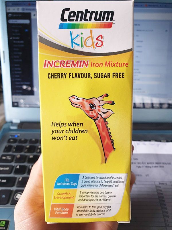 Siro Centrum Kids Incremin Iron Mixture Của Úc 200ml