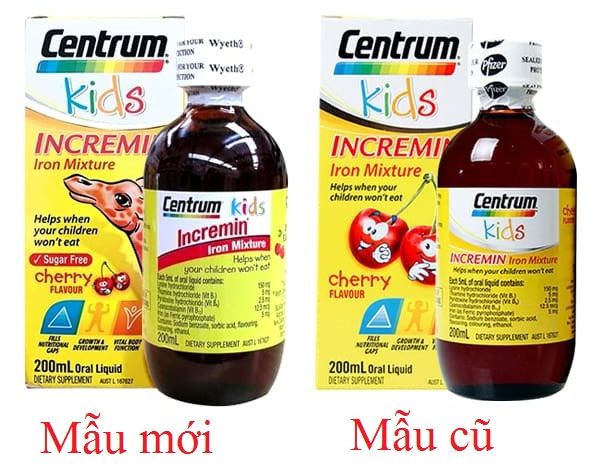 Siro Centrum Kids Incremin Iron Mixture Của Úc 200ml