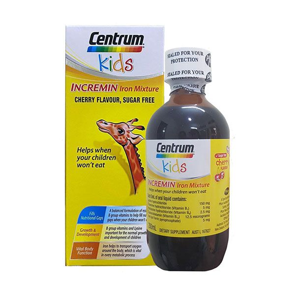 Siro Centrum Kids Incremin Iron Mixture Của Úc 200ml