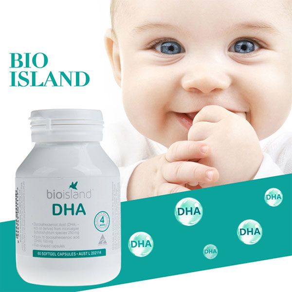 Dầu cá Bio Island hỗ trợ bổ sung DHA cho trẻ của Úc