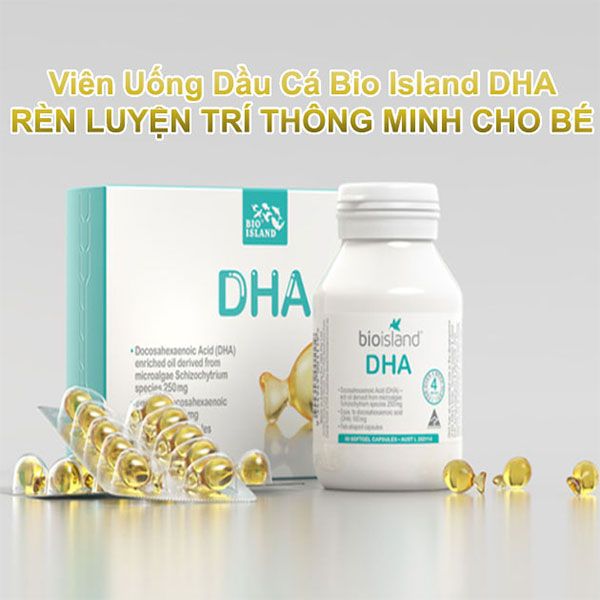 Dầu cá Bio Island hỗ trợ bổ sung DHA cho trẻ của Úc