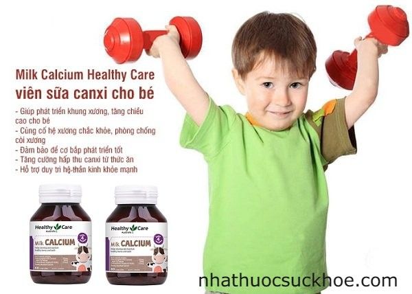 Viên Bổ Sung Canxi Cho Bé Milk Calcium Healthy Care