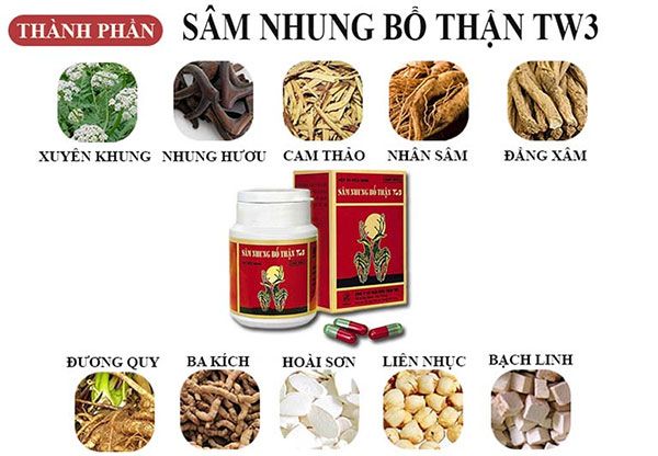 Sâm nhung bổ thận TW3 lọ 30 viên