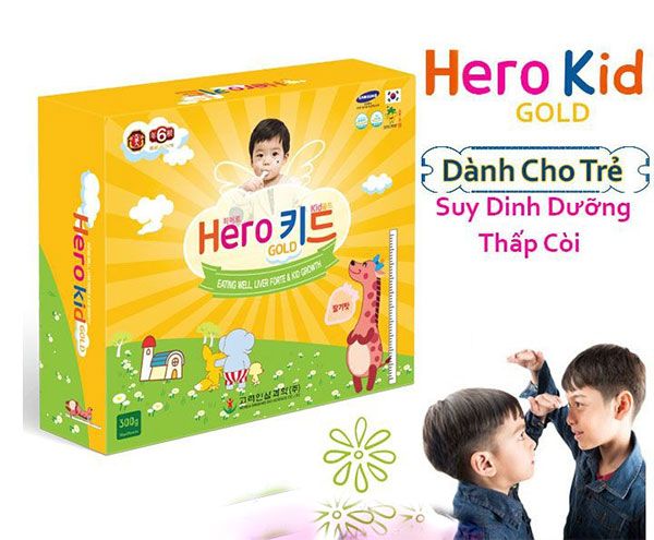 Siro Hỗ Trợ Cải Thiện Biếng Ăn  Hero Kid Gold Cho Trẻ Từ 1 Tuổi