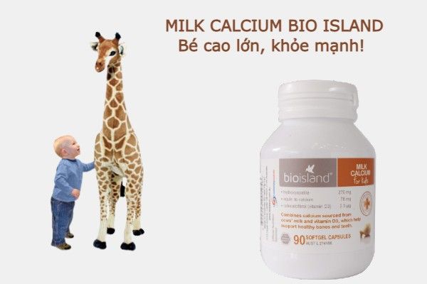 Milk calcium Bio Island Úc cho trẻ từ 7 tháng tuổi