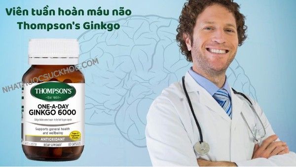 Viên hỗ trợ tuần hoàn não Thompson's One A Day Ginkgo 6000mg