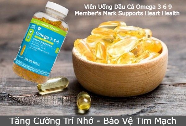 Omega 3 6 9 Member’s Mark Supports Heart Health Của Mỹ