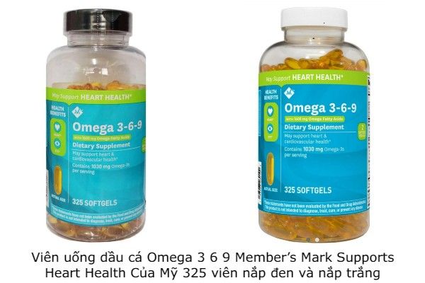 Omega 3 6 9 Member's Mark Supports Heart Health Của Mỹ