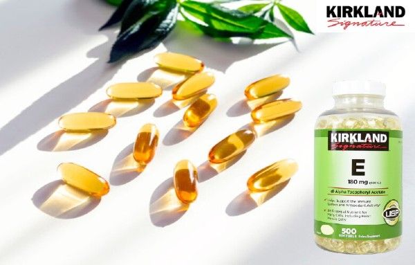 Vitamin E 400 IU Kirkland của Mỹ hộp 500 viên