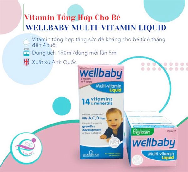 Wellbaby - Multi Vitamin Liquid 150ml của Anh