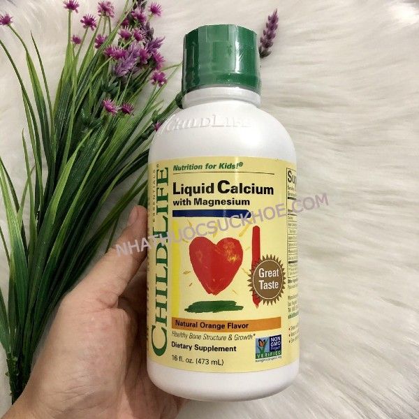 Siro ChildLife Calcium & Magnesium cho trẻ từ 6 tháng tuổi