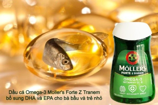 Omega-3 Moller's Forte Z Tranem hỗ trợ bổ sung DHA và EPA