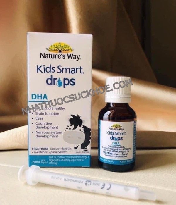 DHA dạng giọt Nature’s Way Kids Smart Drops Úc