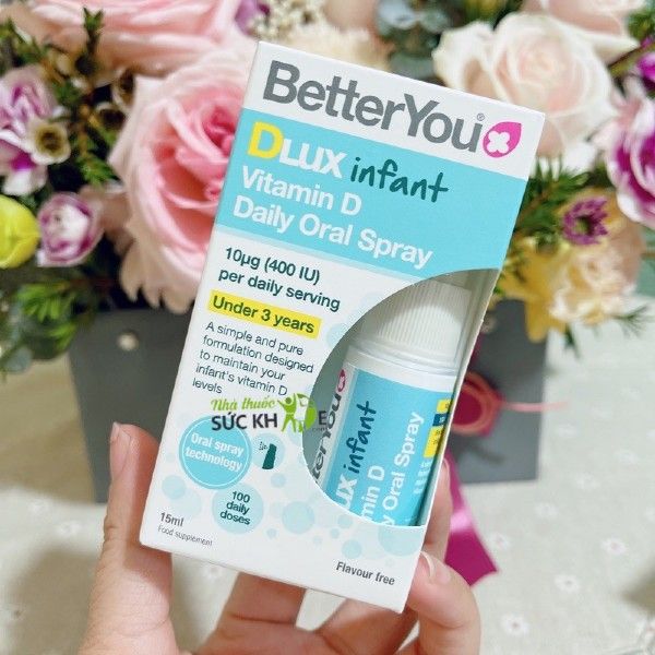 Vitamin D3 Dlux dạng xịt của Anh cho trẻ từ 0 - 3 tuổi