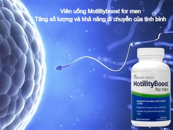 Viên uống MotilityBoost for Men cho nam chính hãng của Mỹ